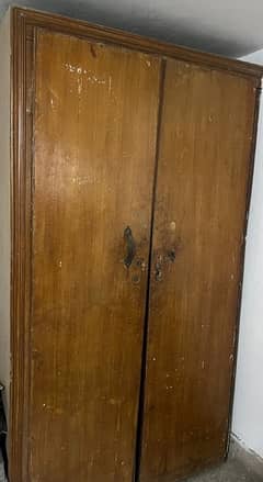 wooden wardrobe