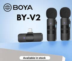 Boya V2 Dual IPhone or type C 15 pro max wireless mic