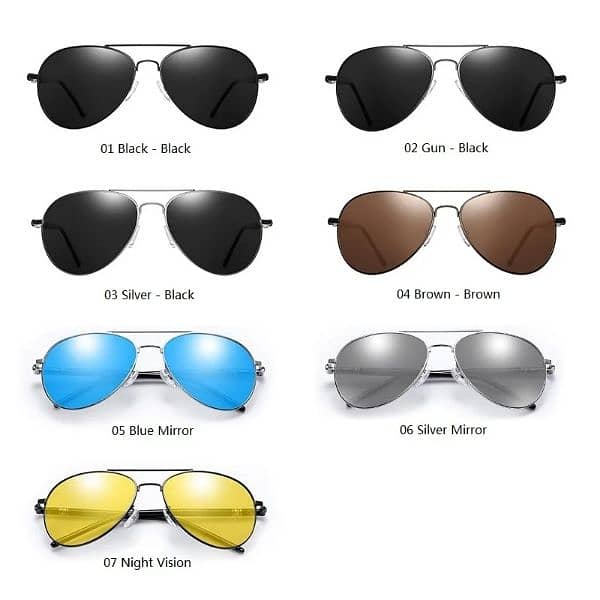 Luxury Mens Polarized Driving Sunglasses For Men Pilot Sunglasse UV400 6