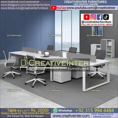 Modern Executive Office Table L Shape Desk Staff CEO Working Chair