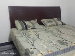 Double bed with sidetables ,without mattress