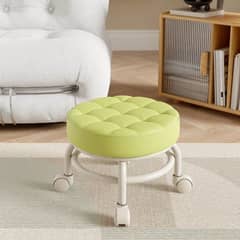 Rotating Stool with Wheels
