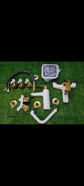 Lever brass complete bath set 7 piece lifetime warranty coD all pk 5