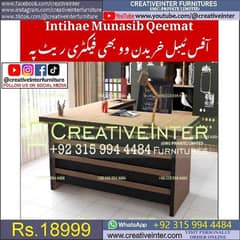 Modern Executive Office Table L Shape Desk Staff CEO Working Chair