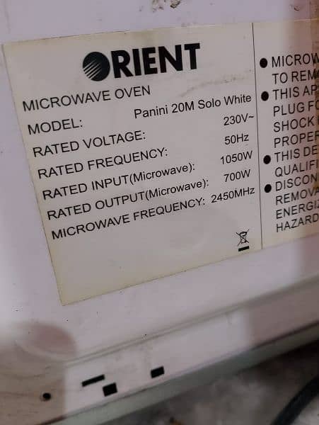 orient microvas oven 4