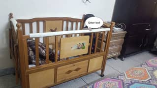 wooden baby bed 0