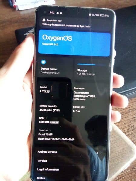 One plus 9 pro Pta approved 8+8 /256 Gb New condition 3