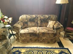 6 seater sofa set few years used solid structure word