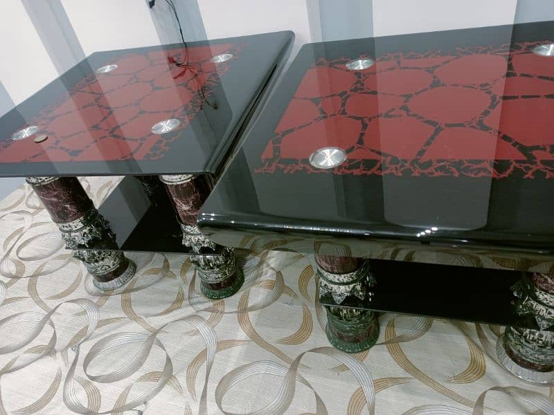 2 GLASS TABLE SALE 6