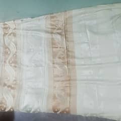 Off-white silk curtain