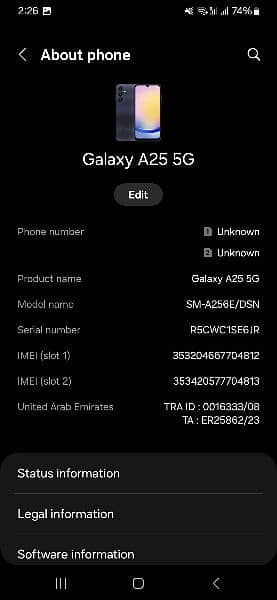 Samsung A25 5G Non Pta 1