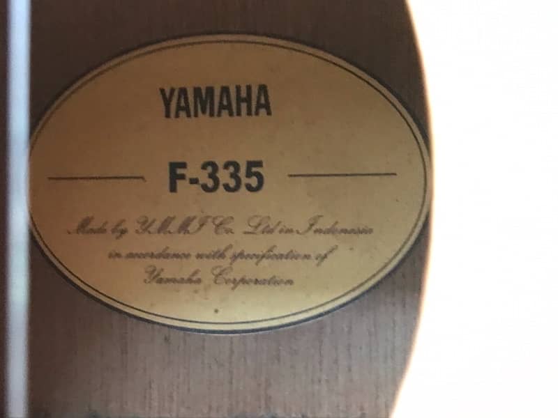 yahama f335 original guitar with pre built amp 2