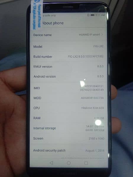 Huawei P smart 4/64GB Vivo Y17  6/128GB 2