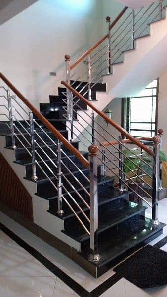 steel  stairs railing 0