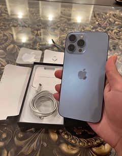 I phone 13 pro max pta approved 256 gb/bh 95 water pack