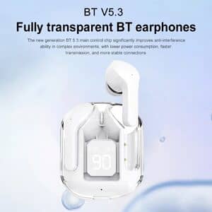 AIR 31 TWS ORIGINAL WITH BIG PACKING TRANSPARENT EARBUDS BLUETOOTH 0