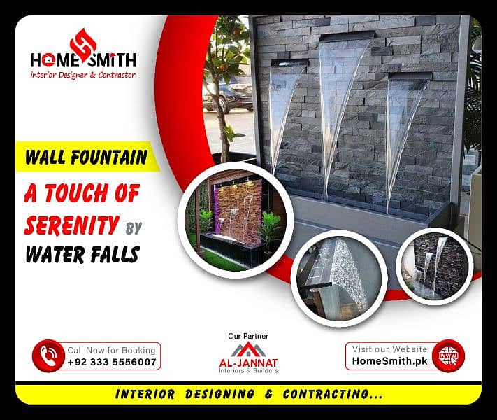 Water Fountain - Water Fall - Wall Fountain - Garden (0333-5556007) 0