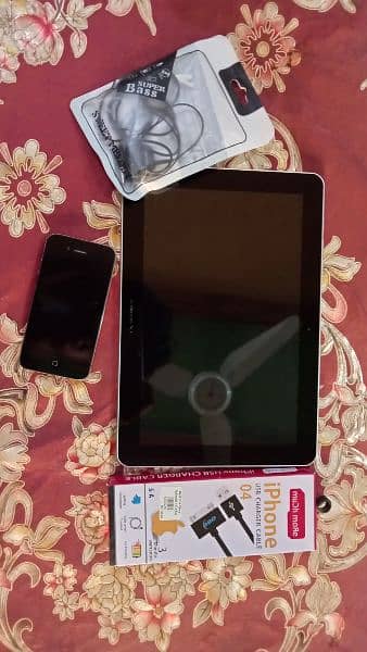 Samsung tab and iphone 4s with free handfree and charger best deal 8