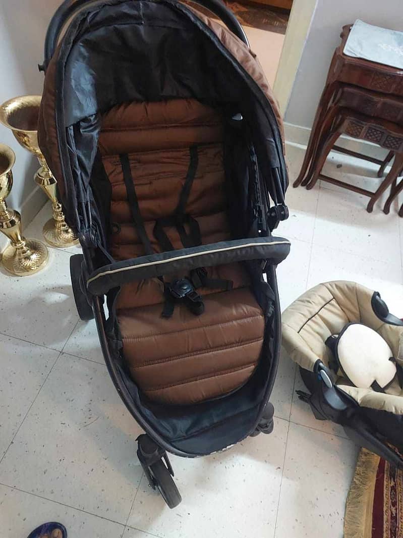 Baby stroller, carry cot + car seatset 4 in 1. 6