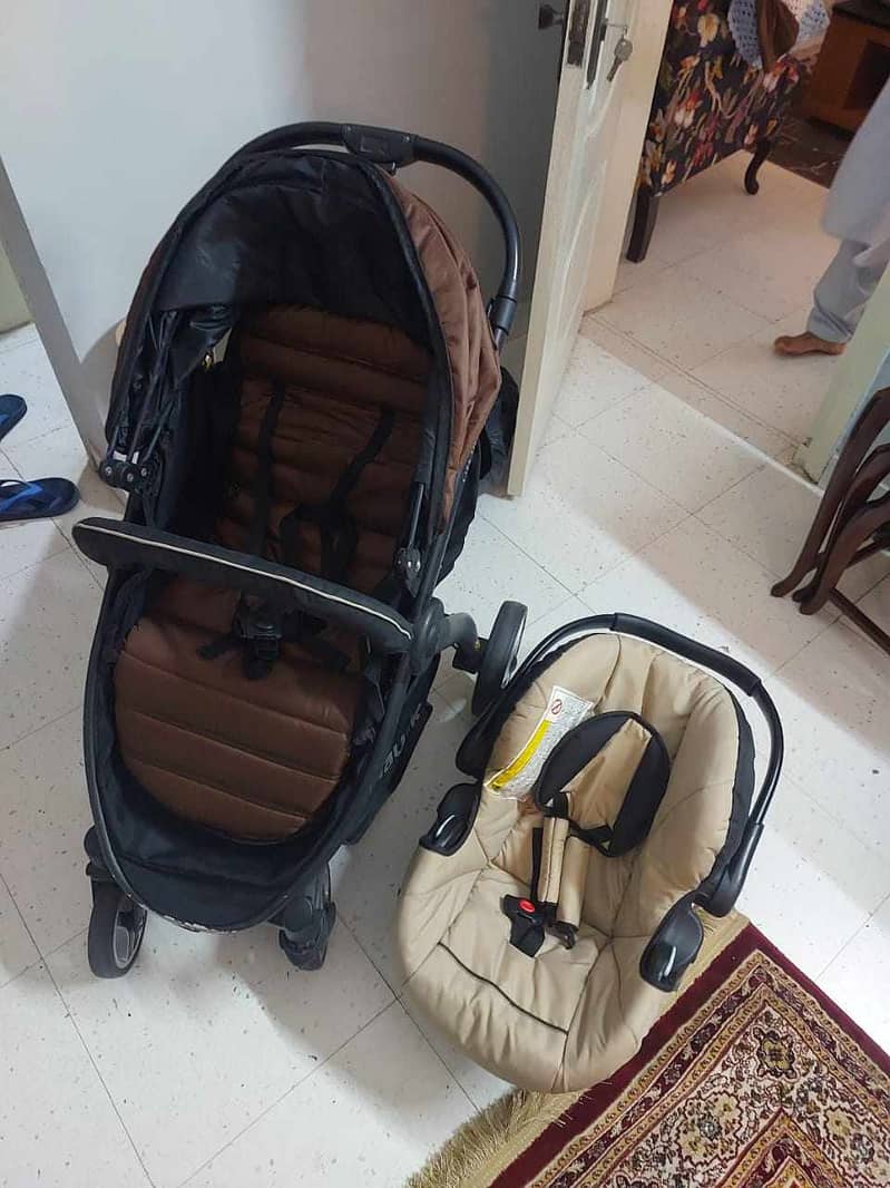 Baby stroller, carry cot + car seatset 4 in 1. 8