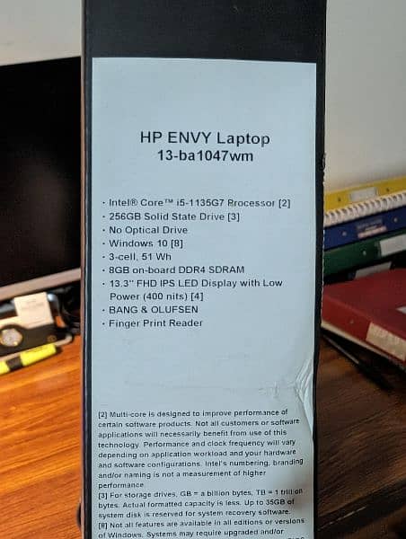 HP Envy 13 i5 11th Gen 8/256 GB with Original Box Charger 7