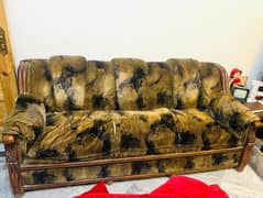 5 seater sofa set wooden