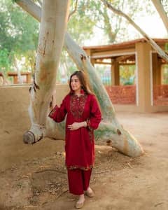 Embroidered shirt and trouser