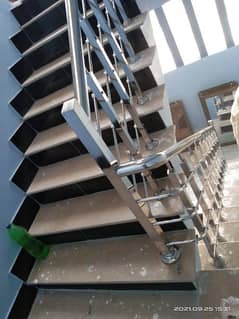 steel stairs railing