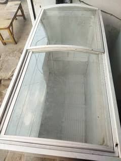 glass door freezer 0