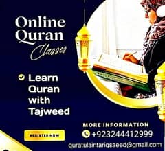 Female Quran teacher Online/home toution