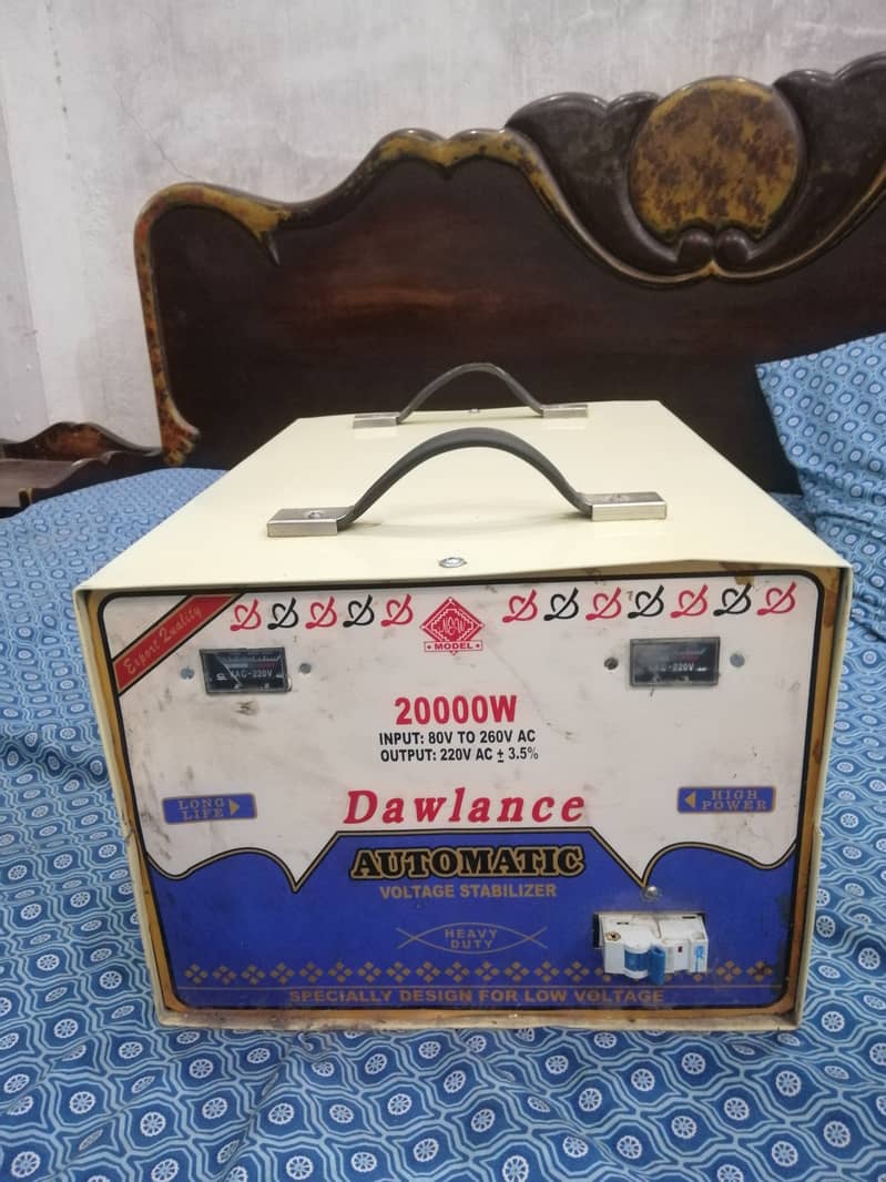 Dawlance Automatic Main Line Voltage stablizer 20000 Watt 0