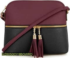 Women's Leather plain shoulder bag pack of 3