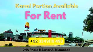 Ground Portion For Rent Prime Location Sector A Dha-2