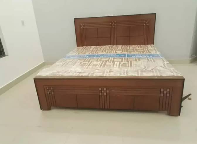 double bed,wooden bed,king size bed,side table,poshish bed,gloss paint 13