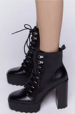 Ladies Black and White Boots - - - Perfect for Any Outfit