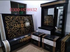 wooden bed/gloss paint bed set/luxury bed/king size bed/double bed