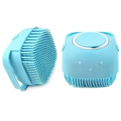 Multi-Function Silicone Liquid Bath Rubbing Brush with soap Dispenser