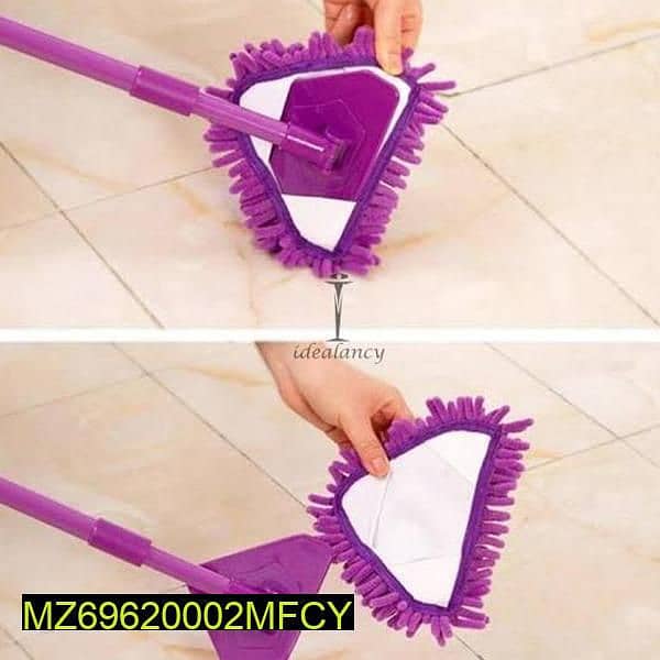Microfiber rod triangular mop for cleaning 1