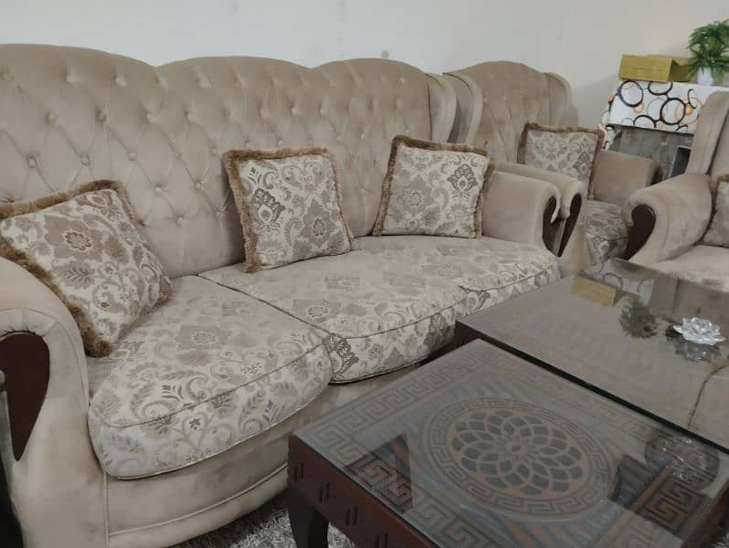 7 seater sofa set with tables 1