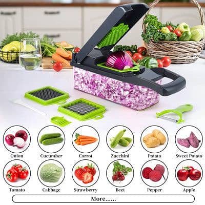 14 in 1 Slicing and Chopping Set with Grater Kitchen Chopper 6