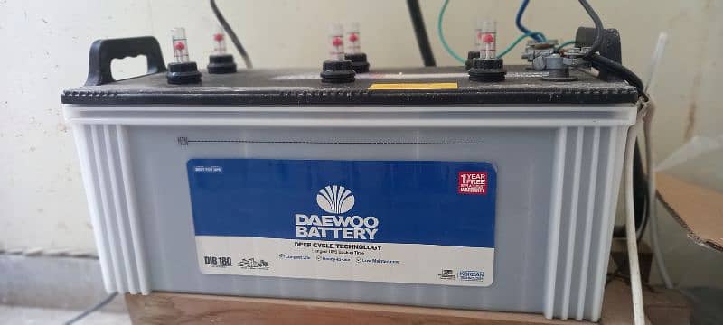 DAEWOO DIB 180 (In Warranty)  Deep Cycle Lead Acid Battery 4