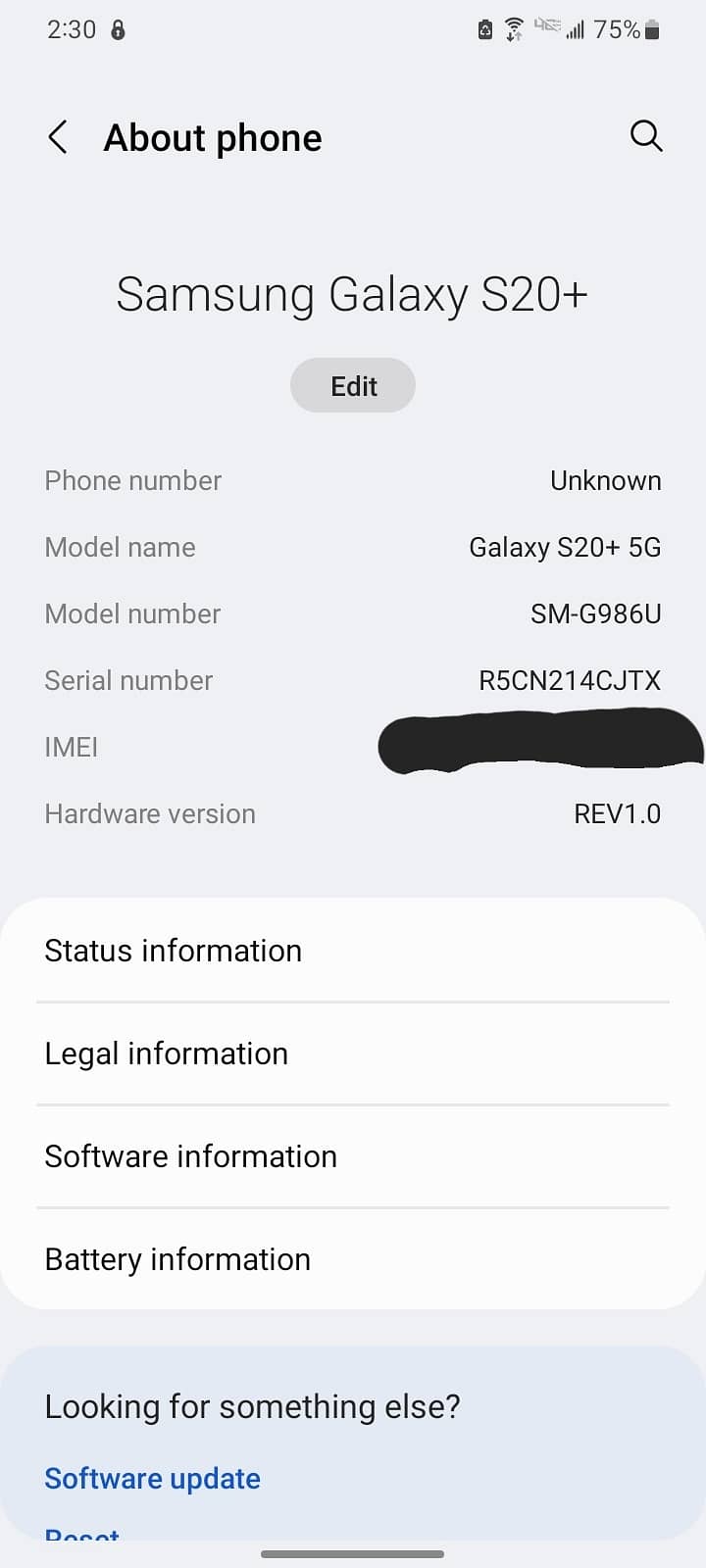 Samsung Galaxy S20+5g 12/128gb PTA Approved 5