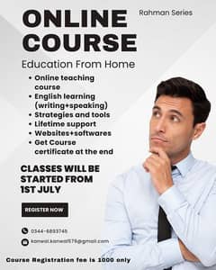 Online teaching course