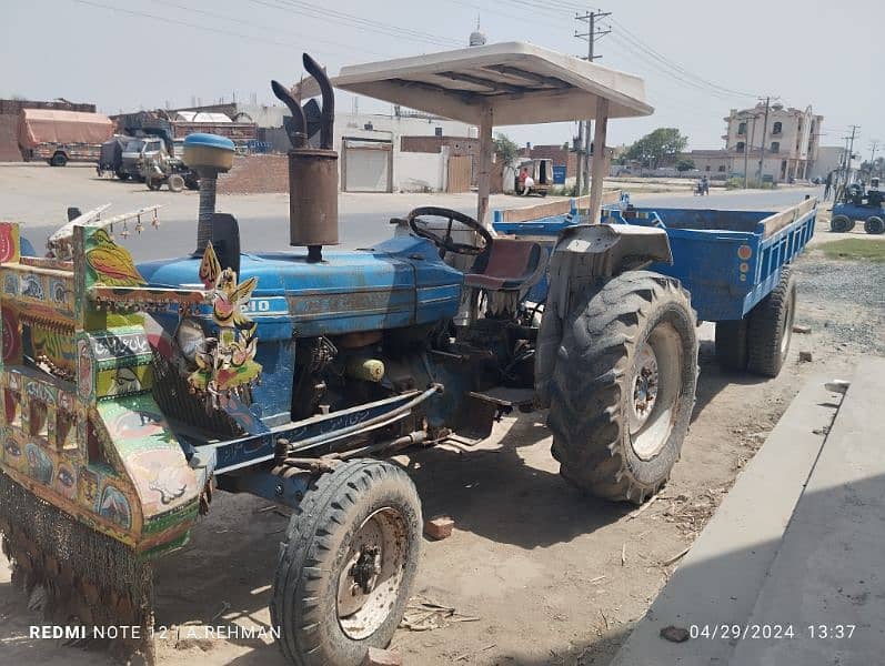 ford 3610 tractor 84 model aur bima trali sale 6
