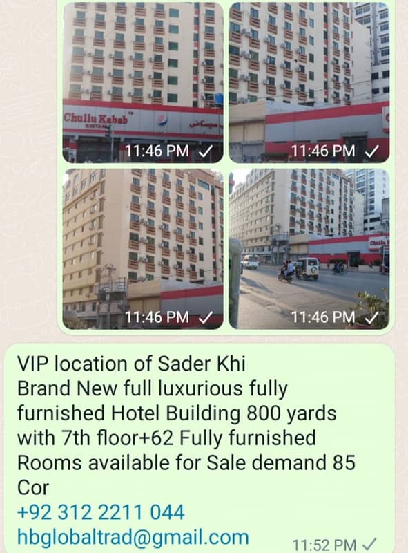 VIP location of Saddar Karachi Brand New furnished Hotel for Sale 0