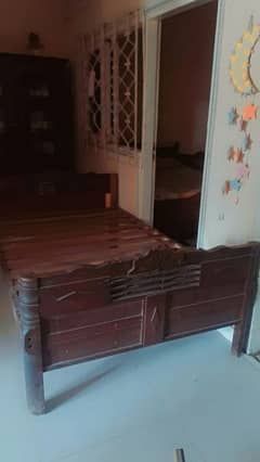 wood bed