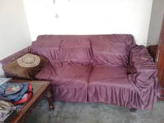 wooden almari, 2 sofa st