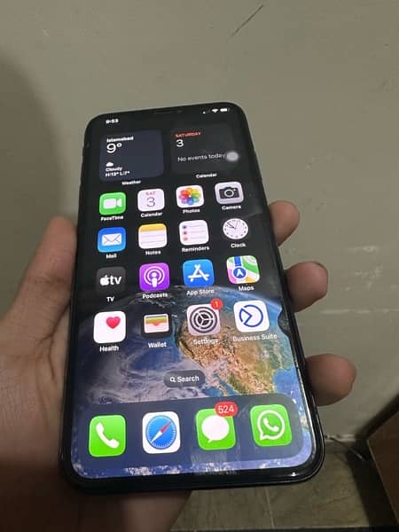 iphone xsmax 256gb PTA Approved Black 2