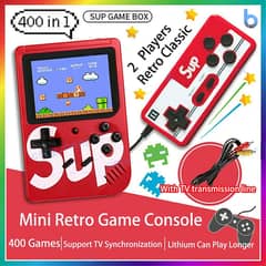 Sup 400 In 1 Games Retro Handheld Game Console With Remote Control