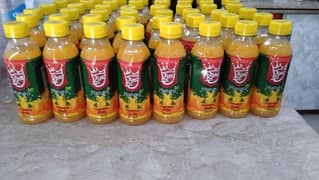 Mango pulp juice pet bottles